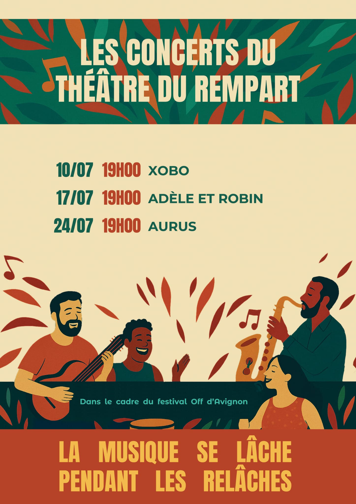 Affiche dates rempart off 25